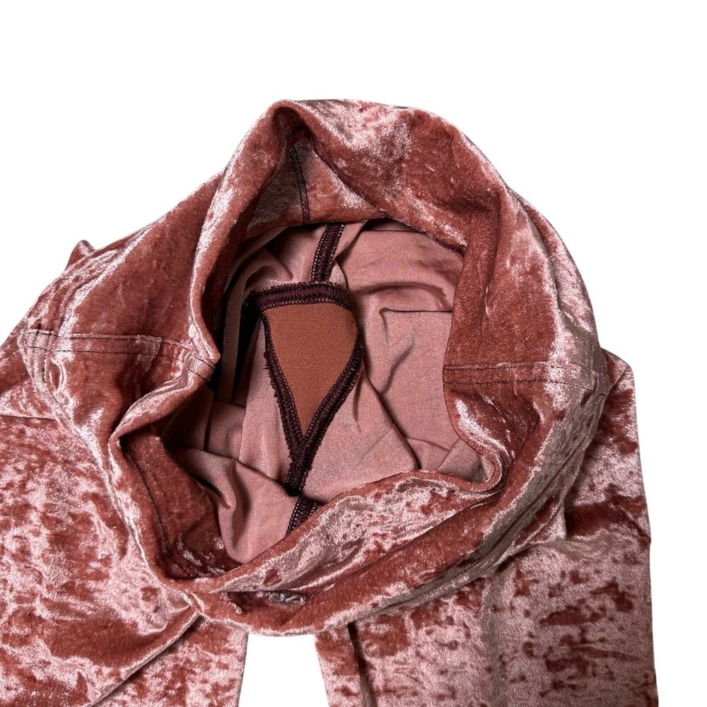 Lululemon Wunder Lounge High-Rise Tight 28" Crushed Velvet Soft Cranberry Pink - Picture 4 of 7